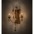 Meyda Tiffany Minuet 3 Light 40" Tall Wall Sconce