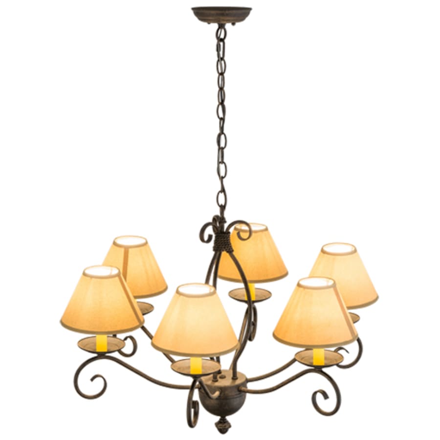 Meyda Tiffany Sienna 6 Light 30" Wide Chandelier