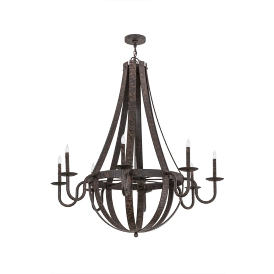 Meyda Tiffany Barrel Stave Metallo 8 Light 48" Wide Taper Candle Style Chandelier