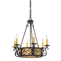 Meyda Tiffany Delano 6 Light 24" Wide Taper Candle Style Chandelier