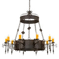 Meyda Tiffany Diamante 10 Light 54" Wide Taper Candle Style Chandelier