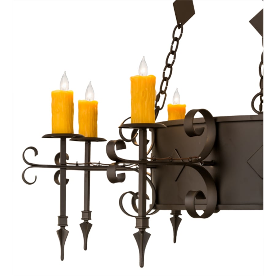 Meyda Tiffany Diamante 10 Light 54" Wide Taper Candle Style Chandelier