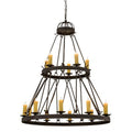 Meyda Tiffany Lakeshore 15 Light 48" Wide Taper Candle Ring Chandelier