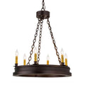 Meyda Tiffany Sullivan Ranch 6 Light 24" Wide Taper Candle Style Chandelier