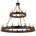 Meyda Tiffany Sullivan Ranch 27 Light 48" Wide Taper Candle Style Chandelier