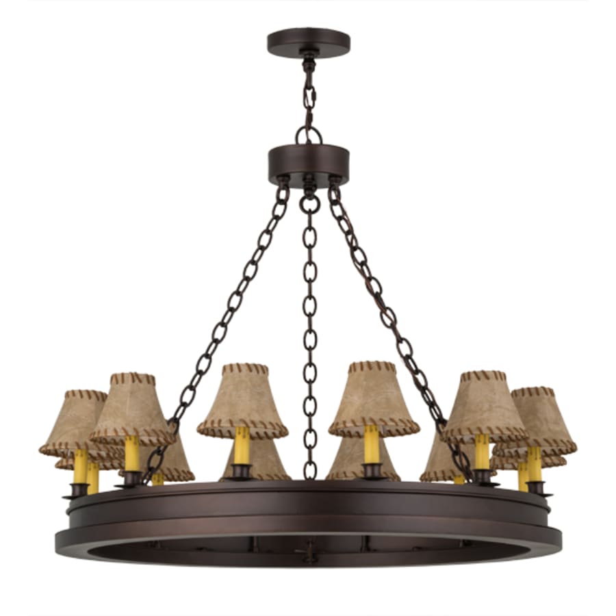 Meyda Tiffany Sullivan Ranch 12 Light 39" Wide Ring Chandelier