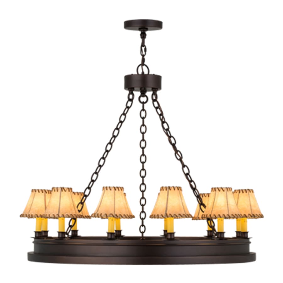 Meyda Tiffany Sullivan Ranch 12 Light 39" Wide Ring Chandelier
