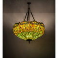 Meyda Tiffany Tiffany Hanginghead Dragonfly 4 Light 38" Wide Pendant