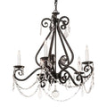 Meyda Tiffany Adrianna 5 Light 26" Wide Crystal Candle Style Chandelier