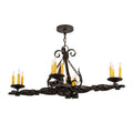 Meyda Tiffany Elianna 12 Light 42" Wide Taper Candle Linear Chandelier
