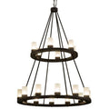 Meyda Tiffany Loxley 18 Light 42" Wide Ring Chandelier