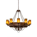 Meyda Tiffany Parnella 10 Light 48" Wide Ring Chandelier