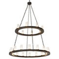 Meyda Tiffany Loxley 24 Light 54" Wide Ring Chandelier