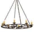 Meyda Tiffany Ashley 8 Light 42" Wide Taper Candle Style Chandelier