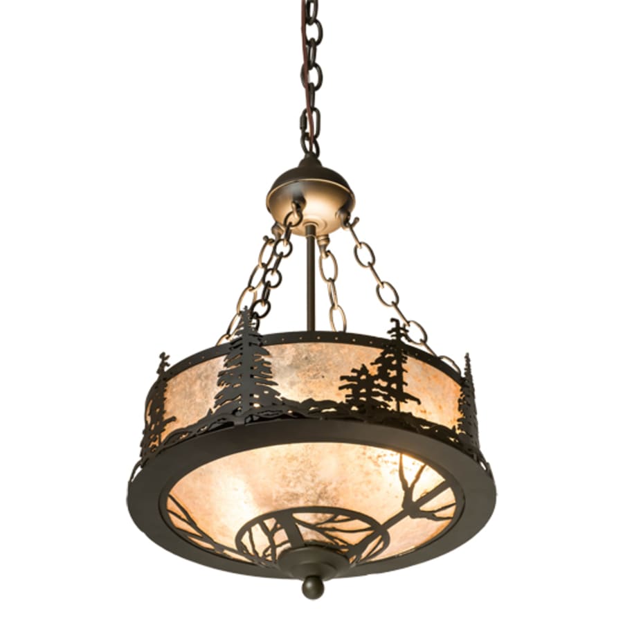 Meyda Tiffany Tall Pines 3 Light 16" Wide Pendant
