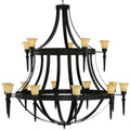 Meyda Tiffany Pontoise 15 Light 72" Wide Chandelier