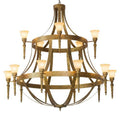 Meyda Tiffany Pontoise 15 Light 72" Wide Chandelier