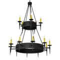 Meyda Tiffany Thorndike 15 Light 50" Wide Taper Candle Style Chandelier