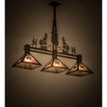 Meyda Tiffany Tall Pines 3 Light 46" Wide Linear Pendant