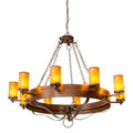 Meyda Tiffany Parnella 9 Light 60" Wide Ring Chandelier