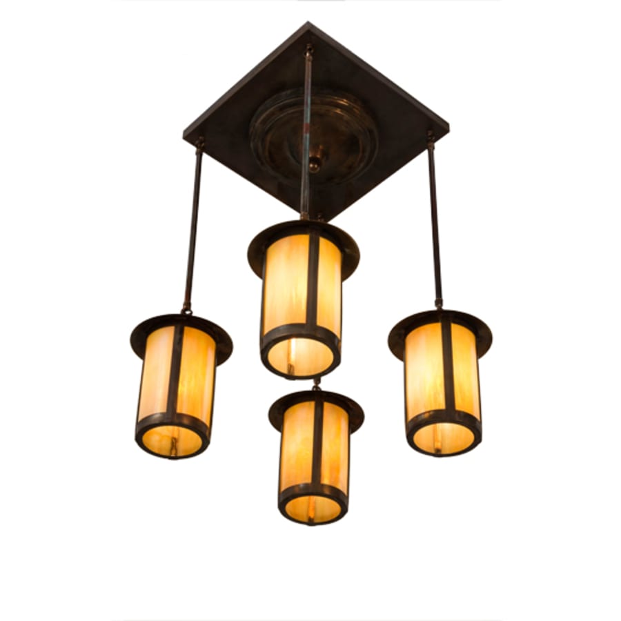 Meyda Tiffany Fulton 4 Light 28" Wide Multi Light Pendant