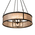 Meyda Tiffany Craftsman Jaula 8 Light 42" Wide Ring Chandelier