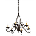 Meyda Tiffany Squire 6 Light 36" Wide Taper Candle Style Chandelier