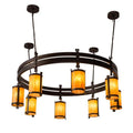Meyda Tiffany Beartooth 8 Light 67" Wide Ring Chandelier