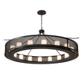 Meyda Tiffany Loxley Golpe 16 Light 78" Wide Ring Chandelier