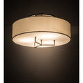 Meyda Tiffany Cilindro 3 Light 30" Wide Flush Mount Drum Ceiling Fixture