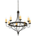 Meyda Tiffany Bottini 8 Light 48" Wide Taper Candle Style Chandelier