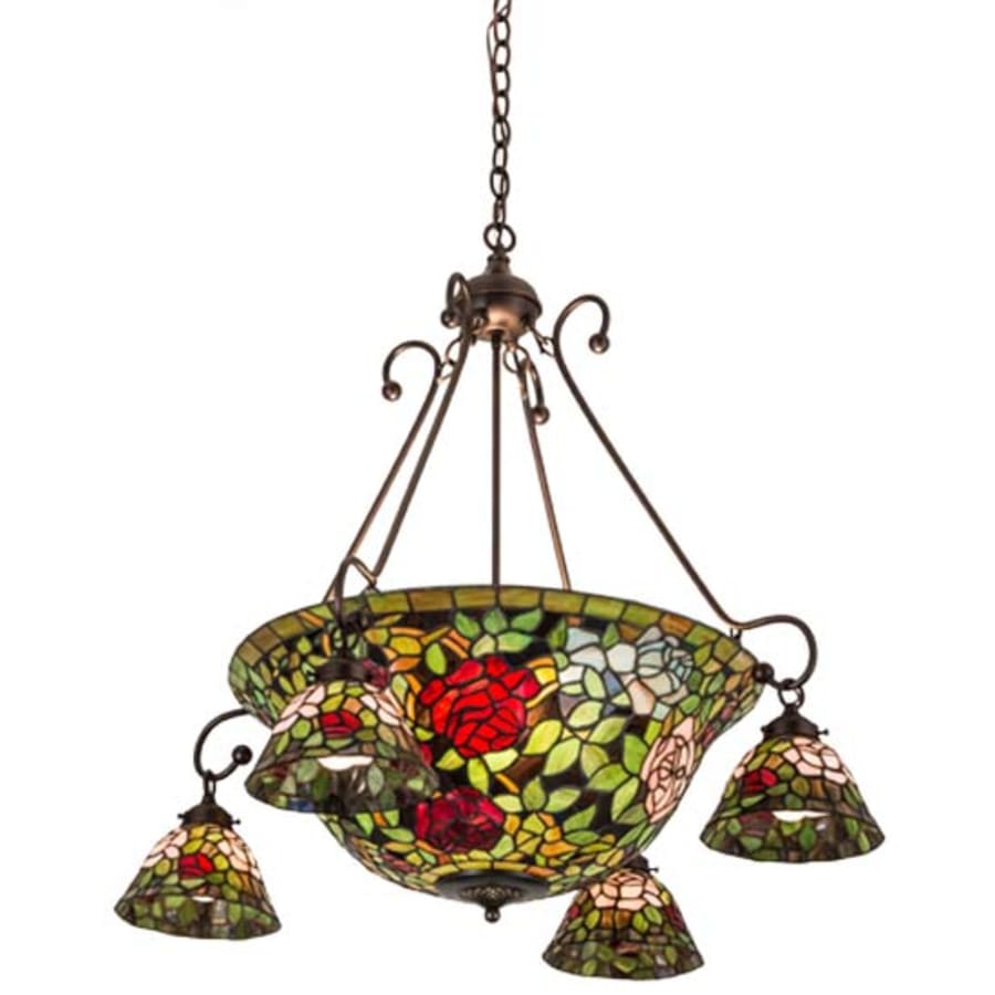 Meyda Tiffany Tiffany Rosebush 5 Light 36" Wide Chandelier