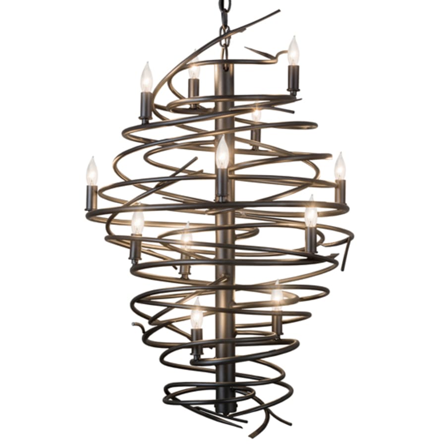 Meyda Tiffany Cyclone 13 Light 24" Wide Taper Candle Style Chandelier