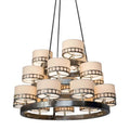 Meyda Tiffany Cilindro 18 Light 50" Wide Ring Chandelier