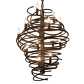 Meyda Tiffany Cyclone 13 Light 20" Wide Taper Candle Pendant