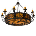 Meyda Tiffany Delano 10 Light 6" Wide Taper Candle Style Chandelier