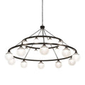 Meyda Tiffany Bola Tavern 20 Light 96" Wide Ring Chandelier