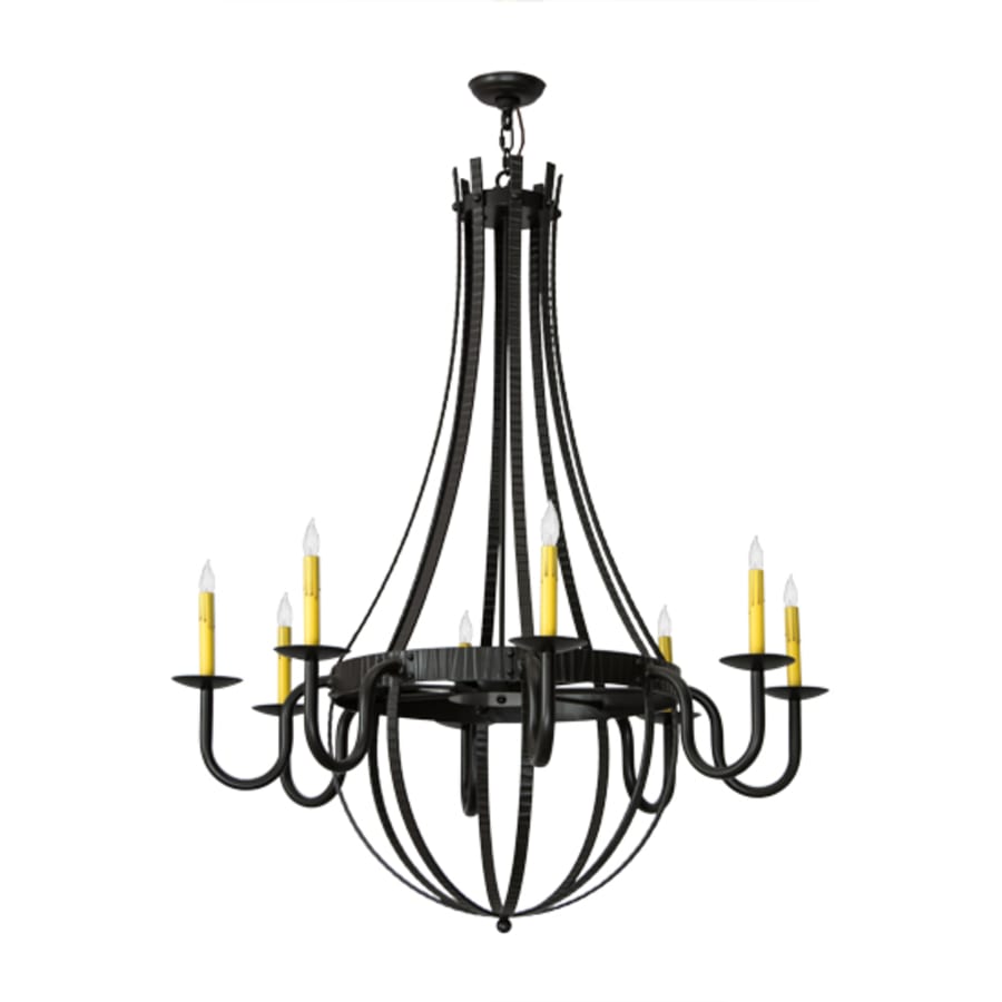 Meyda Tiffany Barrel Stave Metallo 8 Light 42" Wide Taper Candle Style Chandelier