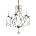Meyda Tiffany Kaitlynn 6 Light 31" Wide Crystal Candle Style Chandelier