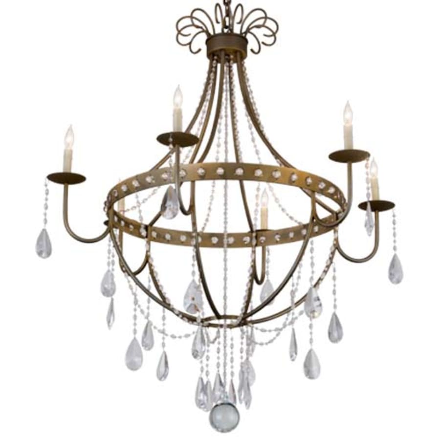 Meyda Tiffany Azaleia 6 Light 42" Wide Crystal Candle Style Chandelier