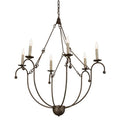 Meyda Tiffany Vienna 6 Light 32" Wide Taper Candle Style Chandelier