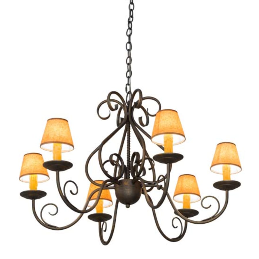 Meyda Tiffany Jenna 6 Light 36" Wide Chandelier