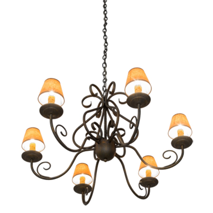 Meyda Tiffany Jenna 6 Light 36" Wide Chandelier