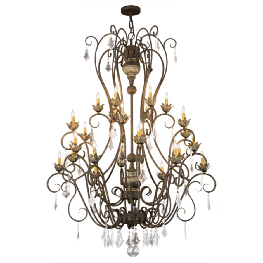 Meyda Tiffany Felicia 24 Light 51" Wide Taper Candle Style Chandelier