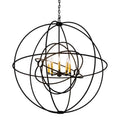 Meyda Tiffany Atom Enerjisi 8 Light 43" Wide Taper Candle Globe Chandelier