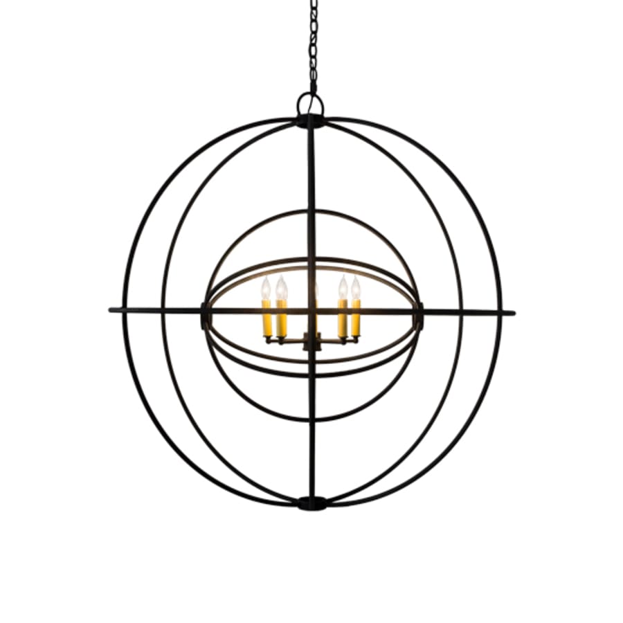 Meyda Tiffany Atom Enerjisi 8 Light 43" Wide Taper Candle Globe Chandelier