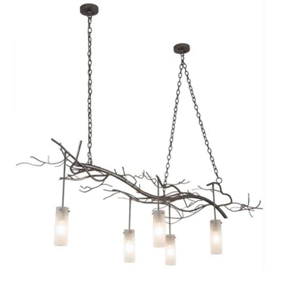 Meyda Tiffany Winter Solstice 5 Light 72" Wide Linear Chandelier