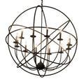 Meyda Tiffany Atom Enerjisi 12 Light 42" Wide Taper Candle Globe Chandelier