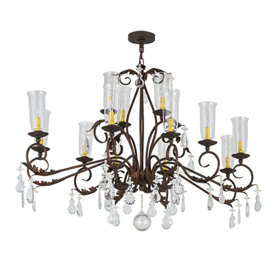 Meyda Tiffany Long Windsor 14 Light 38" Wide Crystal Chandelier