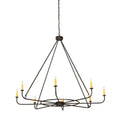 Meyda Tiffany Brach 8 Light 57" Wide Taper Candle Style Chandelier